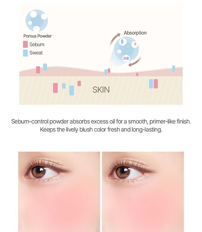 Jung Saem Mool Artist Cushion Blush Blur - 6 Colors - Tan Apricot