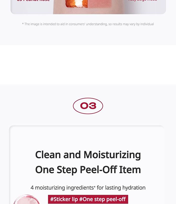 peripera Ink Peel Off Lip Stain - 3 Colors - #02 Dear Rose