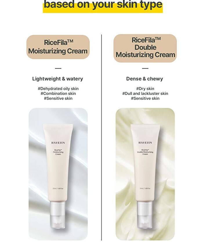 Hayejin RiceFila Double Moisturizing Cream - 50ml