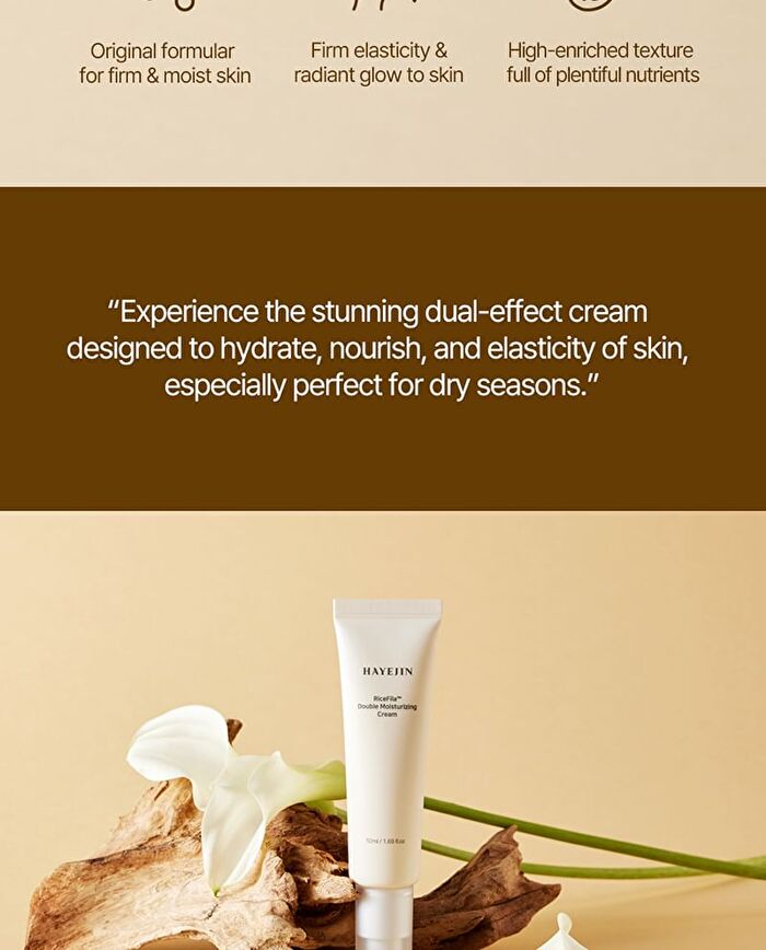 Hayejin RiceFila Double Moisturizing Cream - 50ml