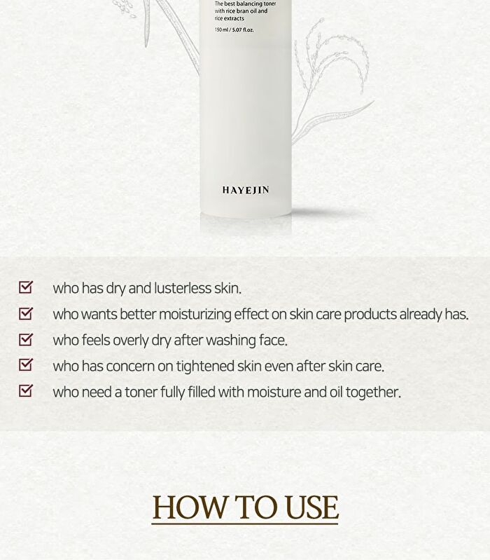 Hayejin RiceFila Oil Toner - 150ml
