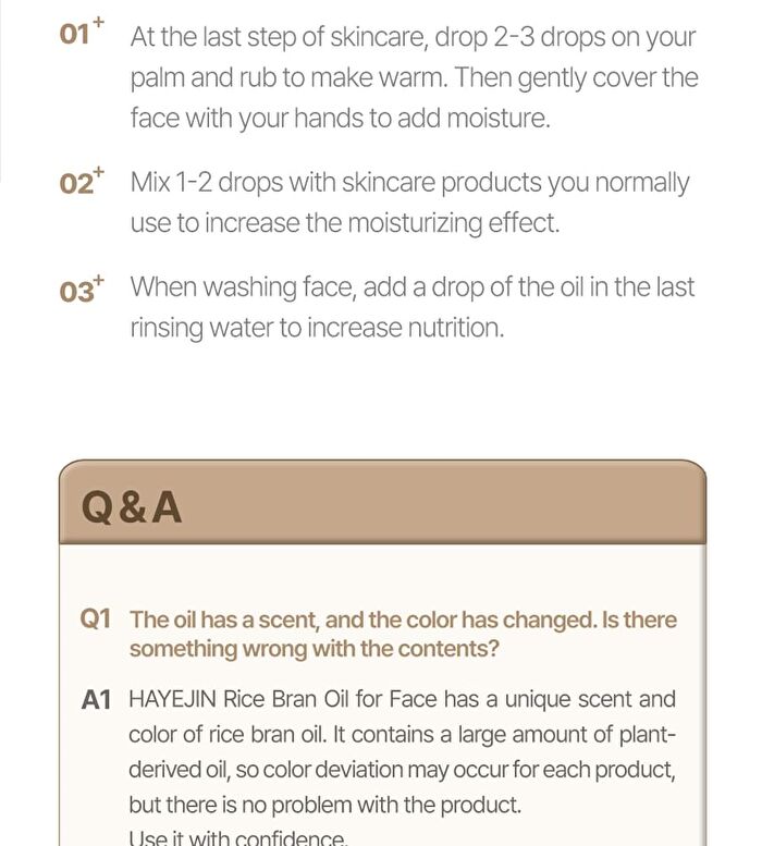 Hayejin Rice Bran Oil for Face - 30ml