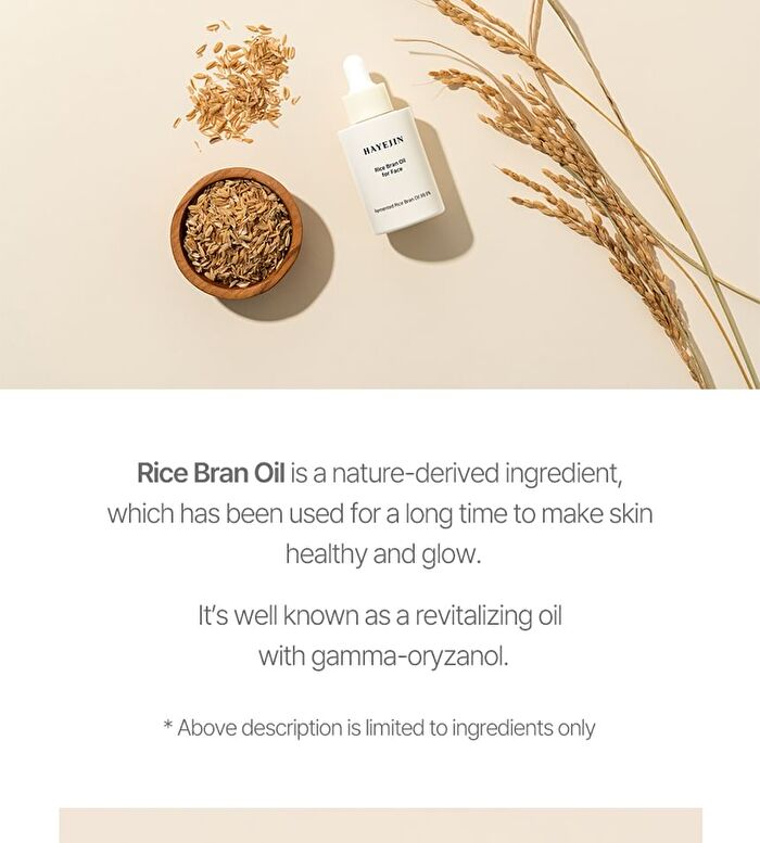 Hayejin Rice Bran Oil for Face - 30ml