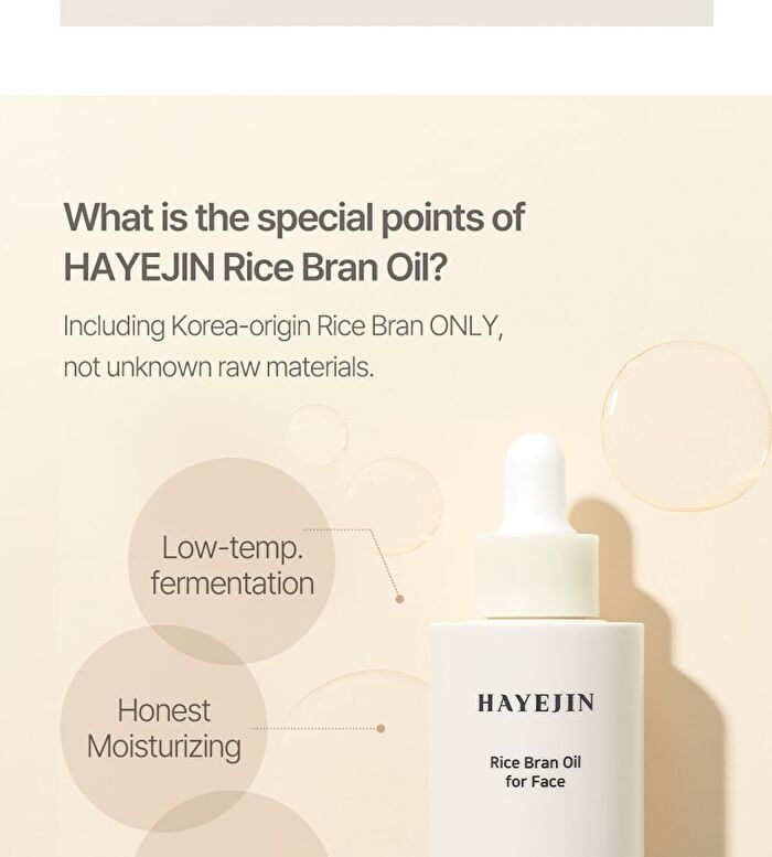 Hayejin Rice Bran Oil for Face - 30ml