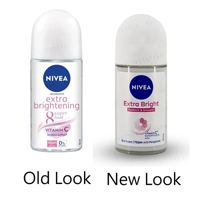 Extra Bright Radiant & Smooth Vitamin C & AHA Deodorant Roll On - 50ml