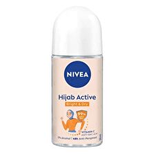 Nivea Hijab Active Bright & Dry Vitamin C Antibac-Ach Deodorant Roll On - 50ml