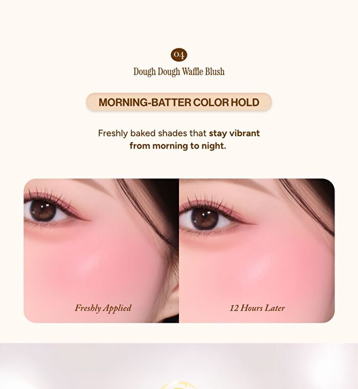 Dough Dough Waffle Blush - 4 Colors - No.1 Peachy Batter