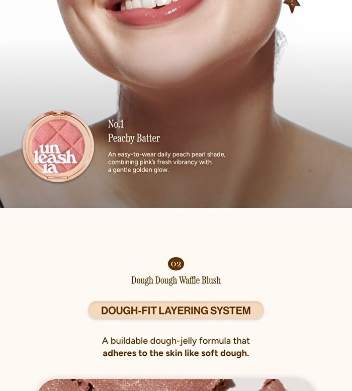 Dough Dough Waffle Blush - 4 Colors - No.1 Peachy Batter