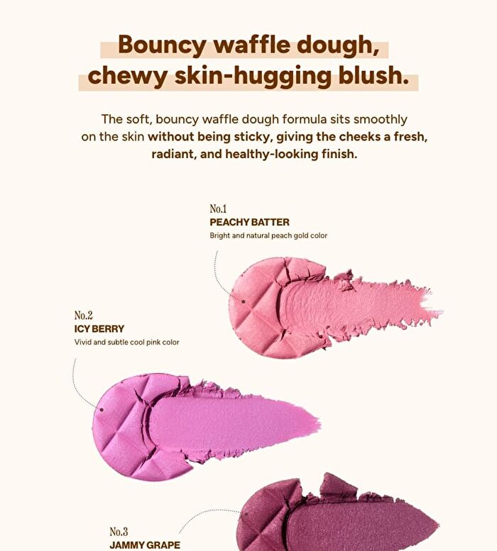 Dough Dough Waffle Blush - 4 Colors - No.3 Jammy Grape