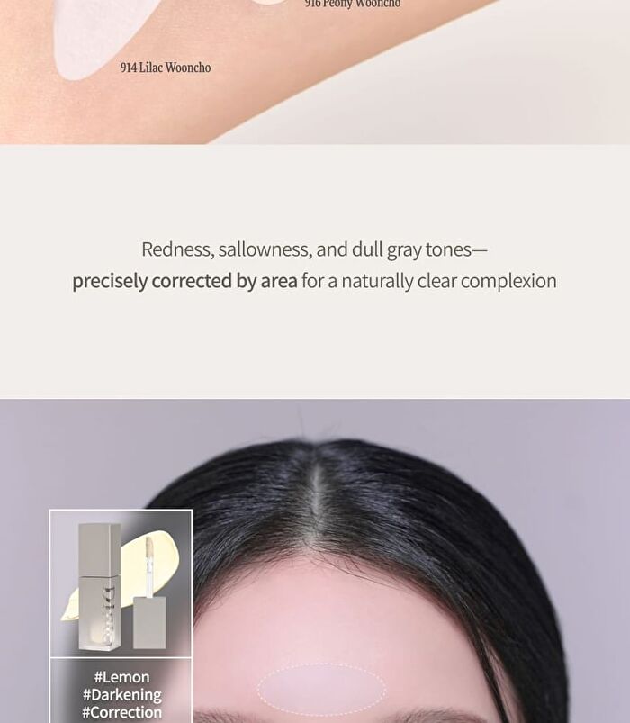 Wooncho Light-Veil Color Corrector - 3 Colors - #916 Peony Wooncho