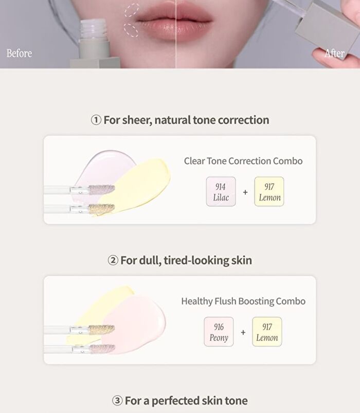 Wooncho Light-Veil Color Corrector - 3 Colors - #917 Lemon Wooncho