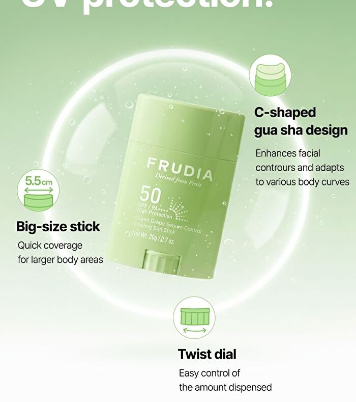 Green Grape Sebum Control Cooling Sun Stick - 20g