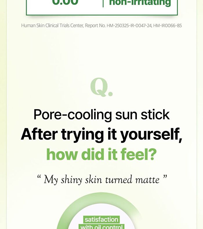 Green Grape Sebum Control Cooling Sun Stick - 20g
