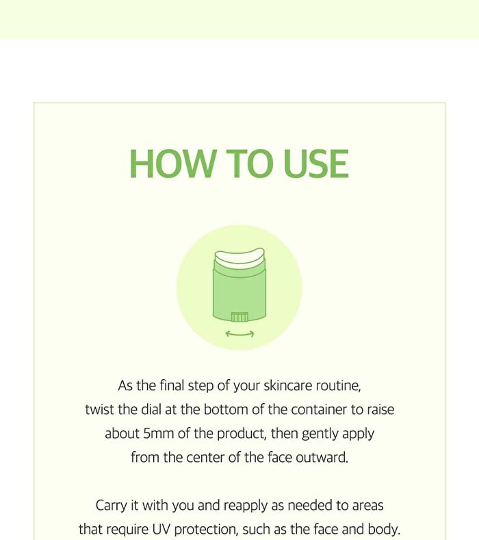 Green Grape Sebum Control Cooling Sun Stick - 20g