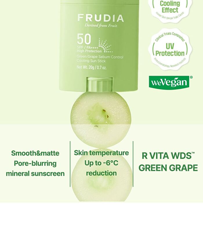 Green Grape Sebum Control Cooling Sun Stick - 20g