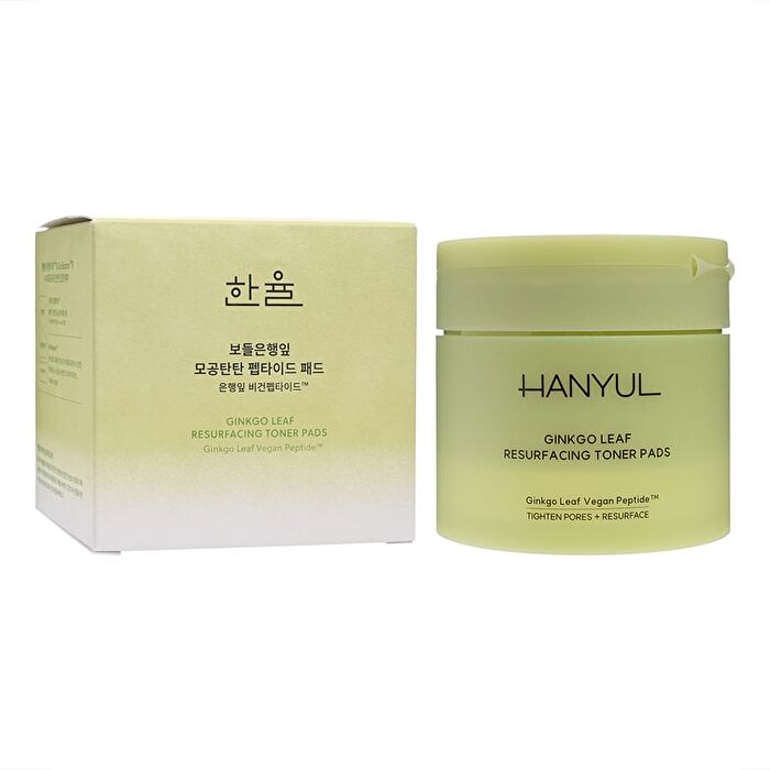 Hanyul Ginkgo Leaf Resurfacing Toner Pads - 60 pads