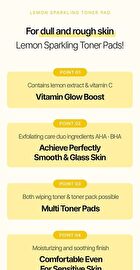 Lemon Sparkling Toner Pad - 70 pads
