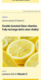 Lemon Sparkling Toner Pad - 70 pads