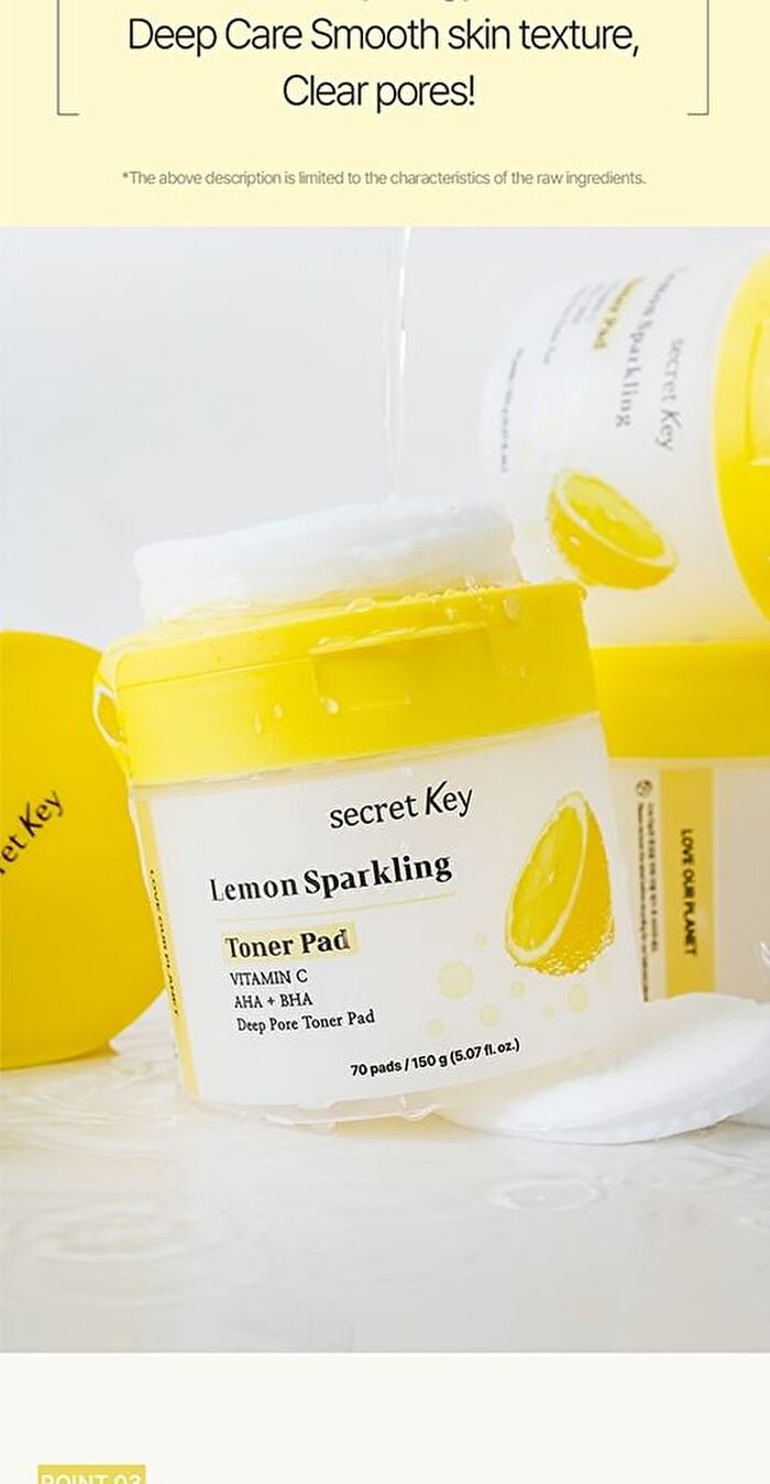 Lemon Sparkling Toner Pad - 70 pads