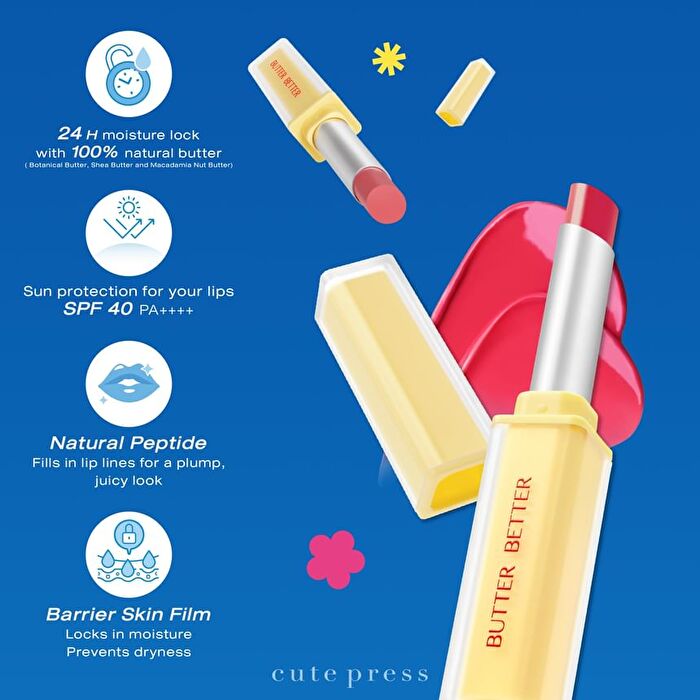 Butter Better Plumping Lip Tint Gel SPF 40 PA++++ - 02 Peachy Pie