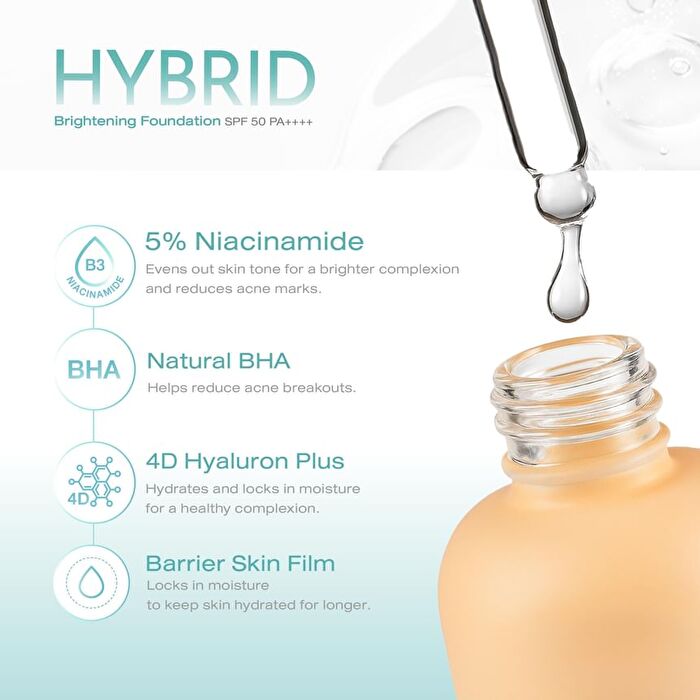 Hybrid Brightening Foundation SPF 50 PA++++ - N40 Light