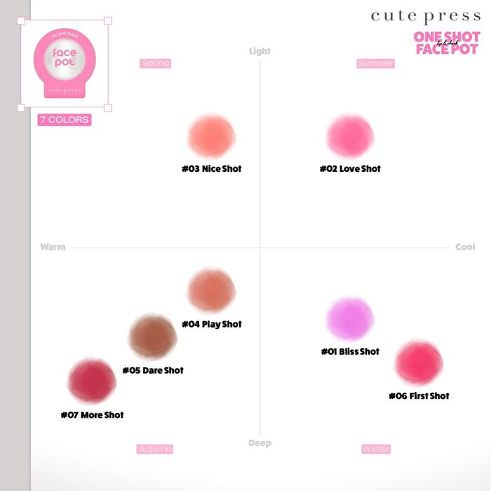 One Shot Face Pot - 02 Love Shot