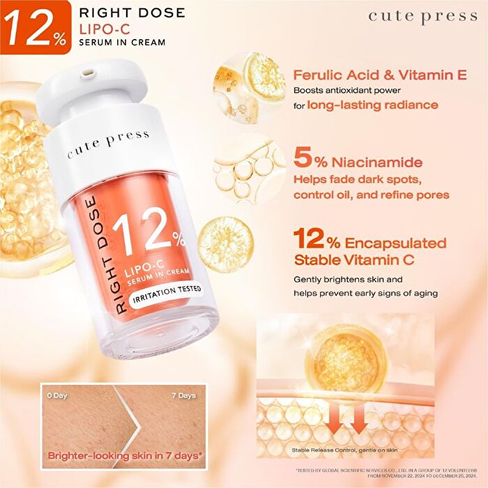 Right Dose Lipo-C Serum In Cream - 15ml