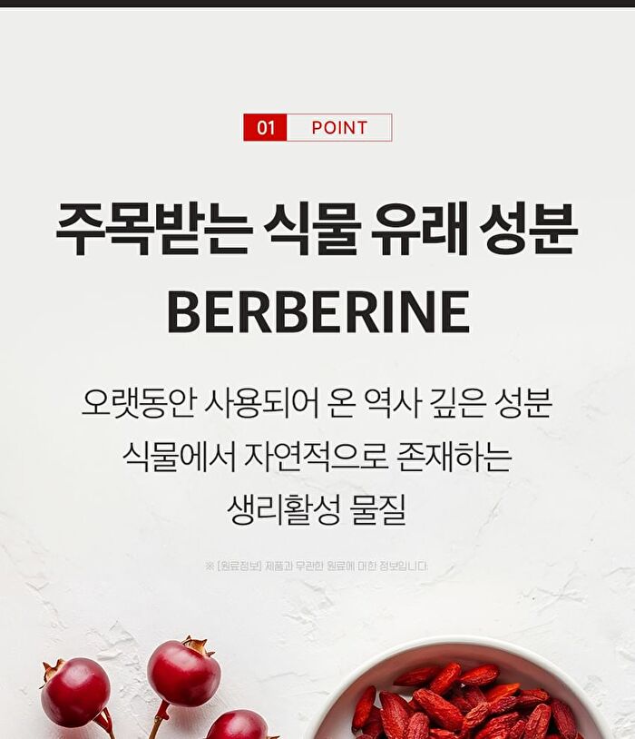Natural Berberine - 500mg x 30 tablets