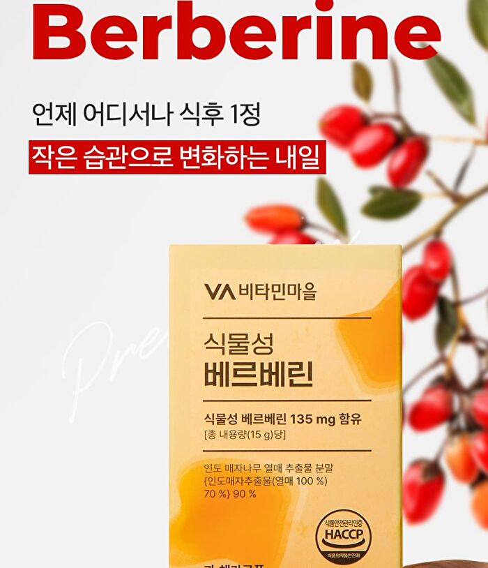 Natural Berberine - 500mg x 30 tablets