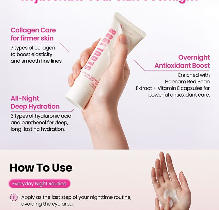 Ksecret SEOUL 1988 Sleeping Mask : Collagen Complex 7 + Red Bean - 60ml
