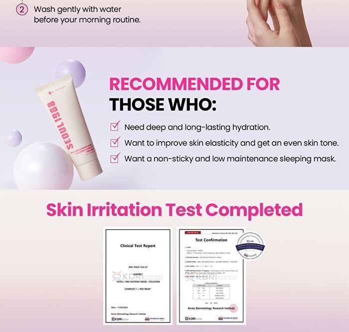 Ksecret SEOUL 1988 Sleeping Mask : Collagen Complex 7 + Red Bean - 60ml