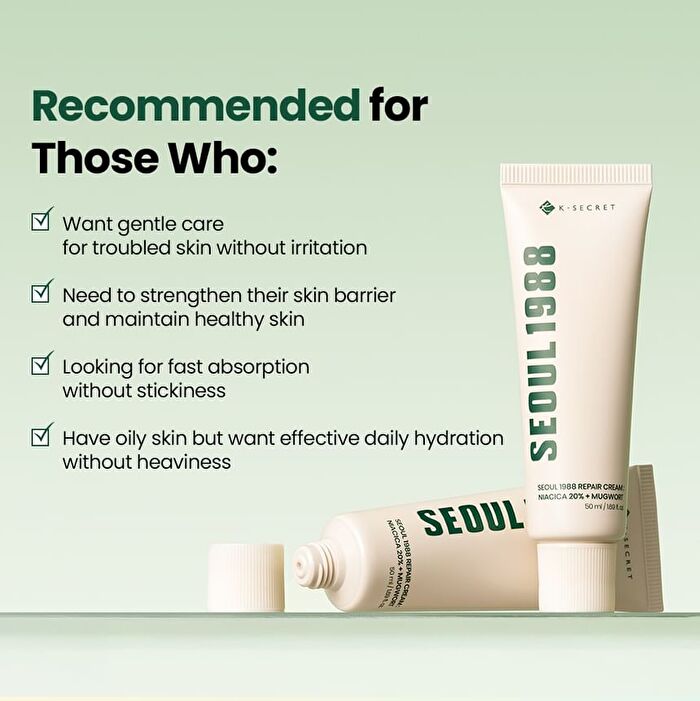 Ksecret SEOUL 1988 Repair Cream : Niacica 20% + Mugwort - 50ml