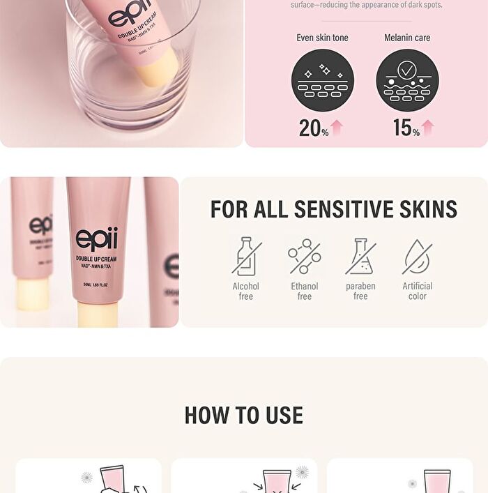 Double Up Cream NAD+ NMN & TXA - 50ml