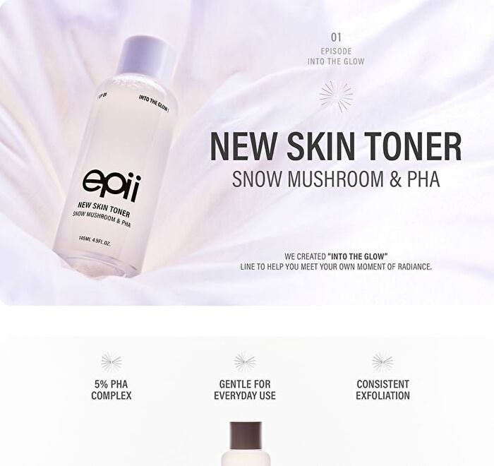 New Skin Toner Snow Mushroom & PHA - 145ml