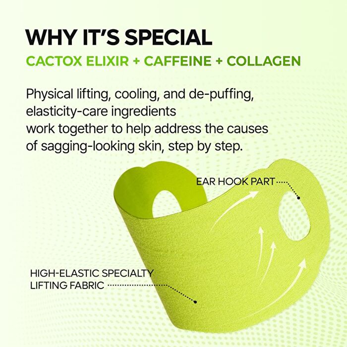 Cactox Cooling V-UP Mask Set - 9.3g x 4 sheets