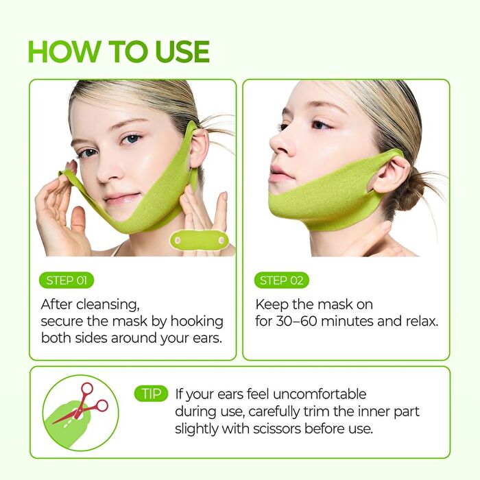 Cactox Cooling V-UP Mask Set - 9.3g x 4 sheets