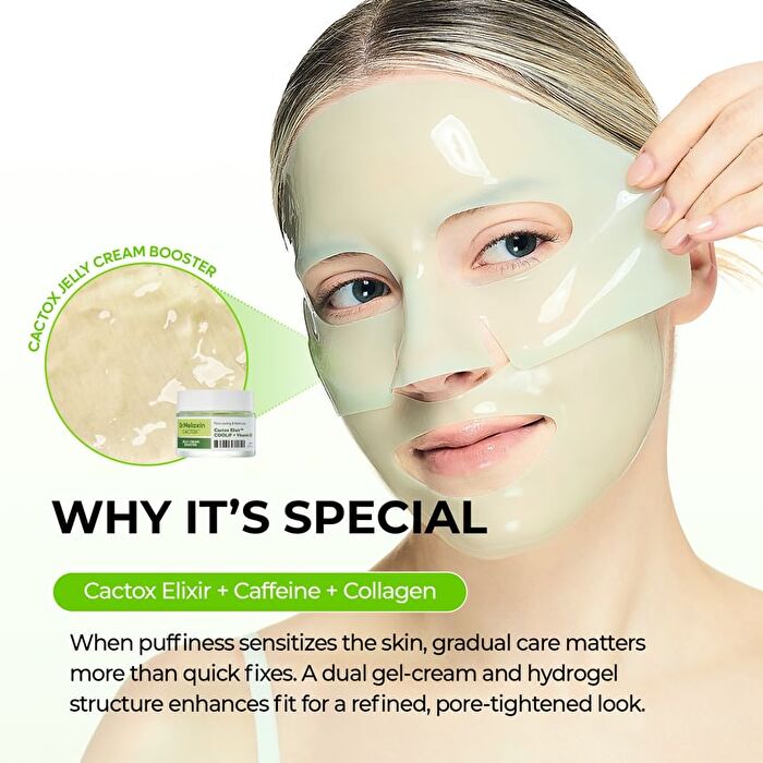 Cactox Jelly Cream Booster & Pore Relief Hydrogel Mask Set - 4 sheets
