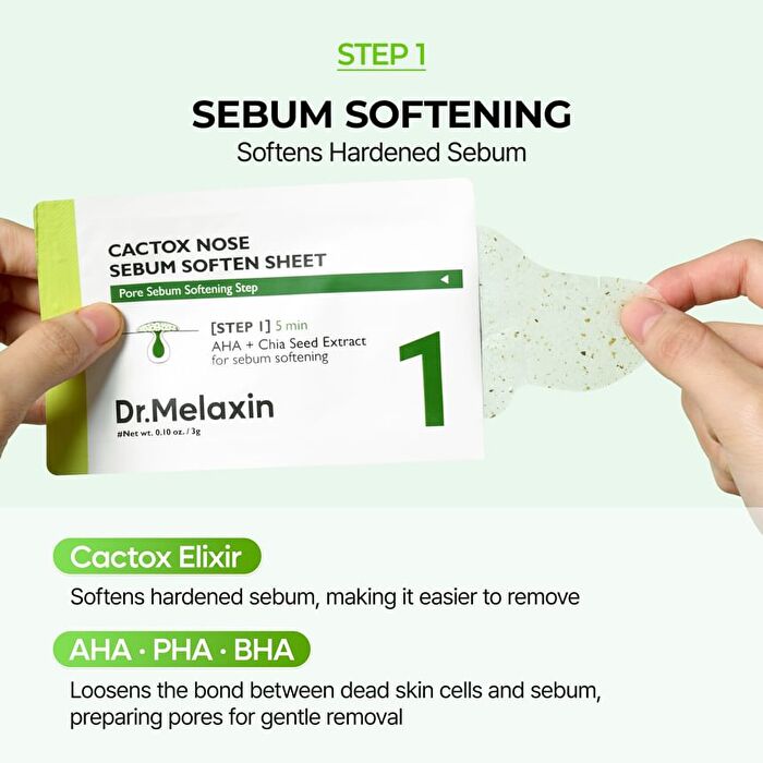 Cactox 3-Step Nose Pore Pack Set - 3 pcs