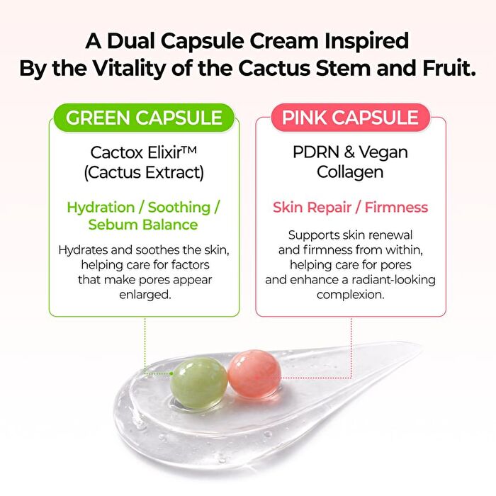 Cactox Pore Relief Dual Capsule Cream - 65g