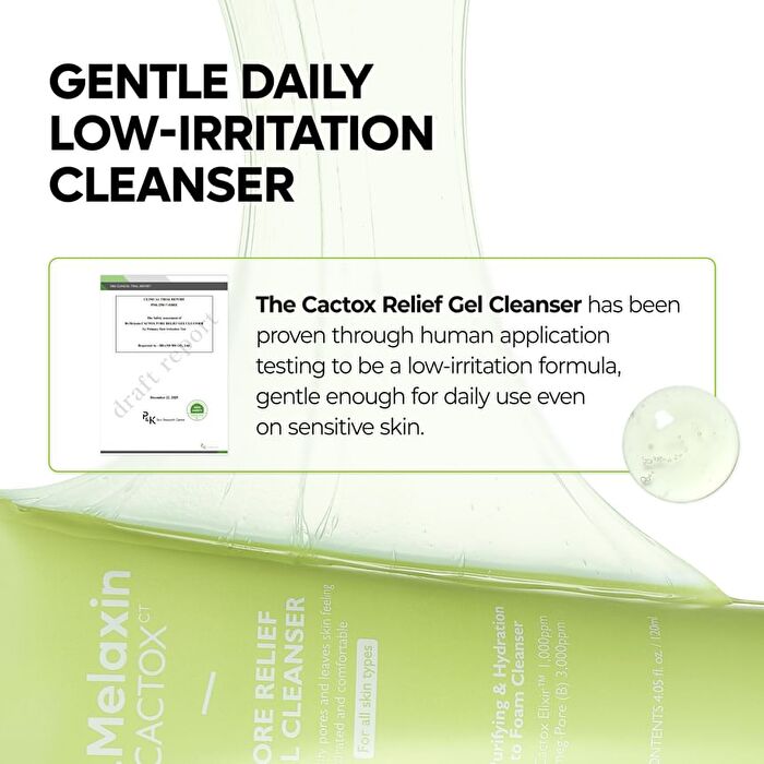 Cactox Pore Relief Gel Cleanser - 120ml