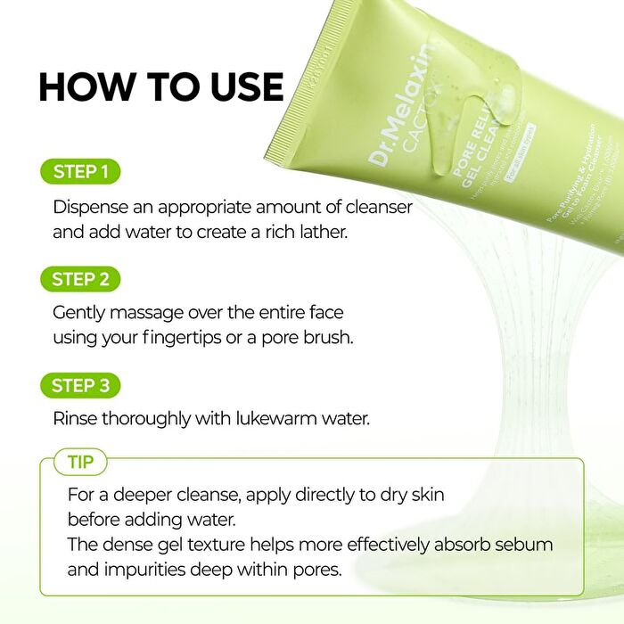 Cactox Pore Relief Gel Cleanser - 120ml