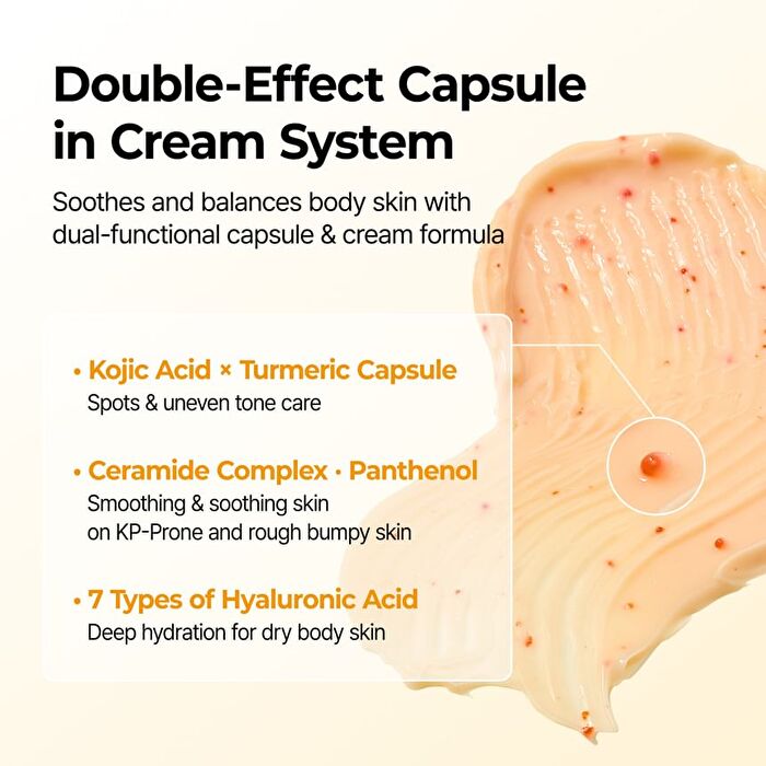 Kojic Acid Turmeric Capsule Body Cream - 200g