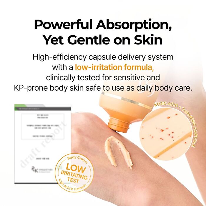 Kojic Acid Turmeric Capsule Body Cream - 200g