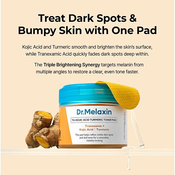 TX-Kojic Acid Turmeric Toner Pad - 70 Pads