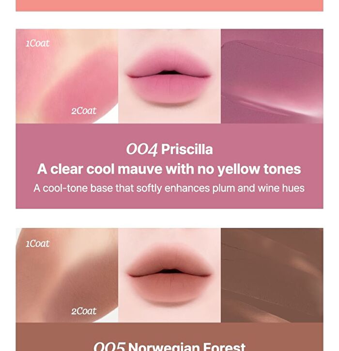 Mousse Tang Lip Matter - 6 Colors - #06 Quiet Scene