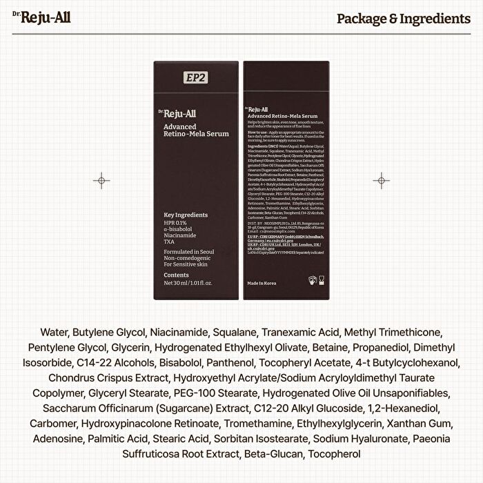 Dr.Reju-All Advanced Retino-Mela Serum - 30ml