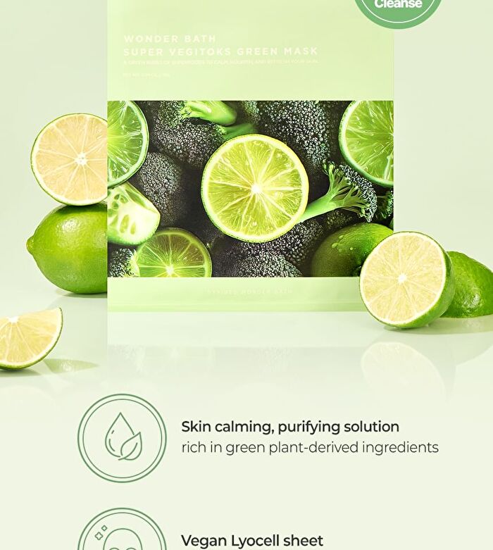 Chosungah Beauty Wonder Bath Super Vegitoks Green Mask - 28g x 1 sheet