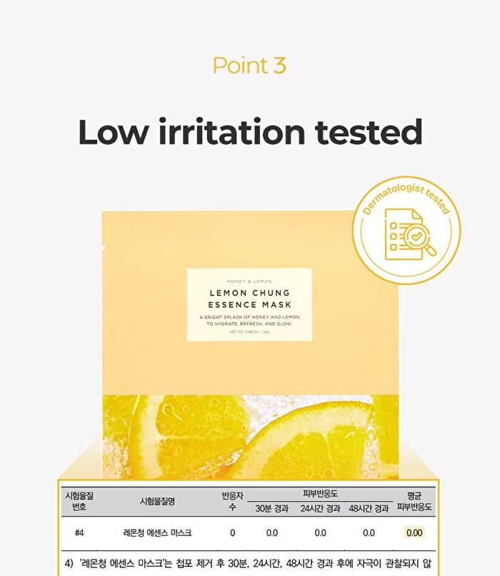 Chosungah Beauty Wonder Bath Lemon Chung Essence Mask - 28g x 1 sheet