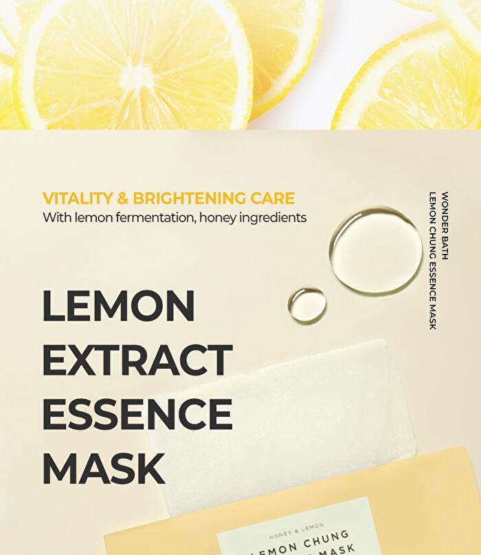 Chosungah Beauty Wonder Bath Lemon Chung Essence Mask - 28g x 1 sheet