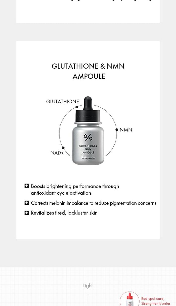 Glutathione & NMN Ampoule - 30ml